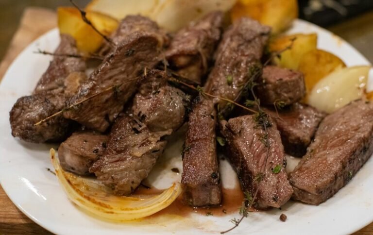 Tagliata di carne con patate