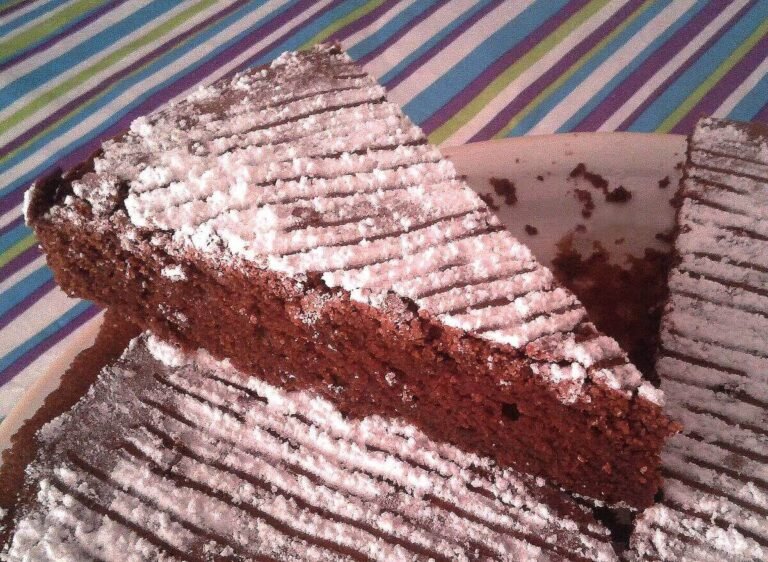 Authentic Torta Tenerina from Ferrara, Emilia-Romagna — rich flourless Italian chocolate cake