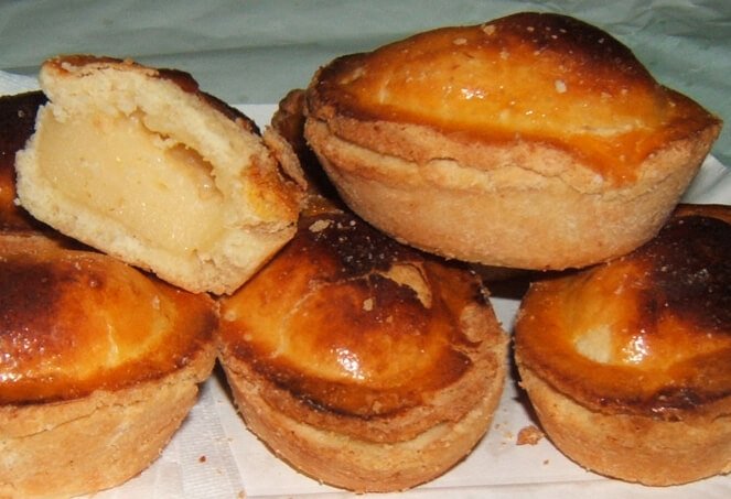 Classic Pasticciotto from Galatina, Salento (Apulia), baked in oval tins and filled with crema pasticcera.