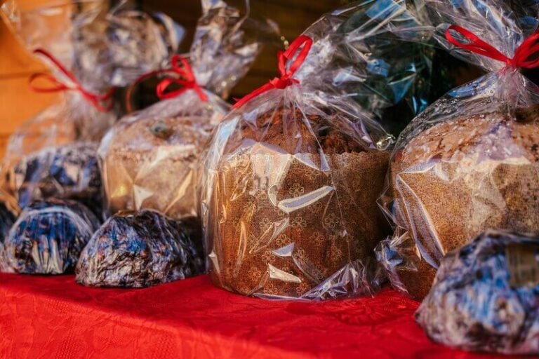 Homemade Italian Panettone — artisanal Christmas cake from Milan, ideal for gifting